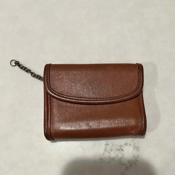Vintage Coach Multifunction Wallet in British tan - Picture 2 of 8
